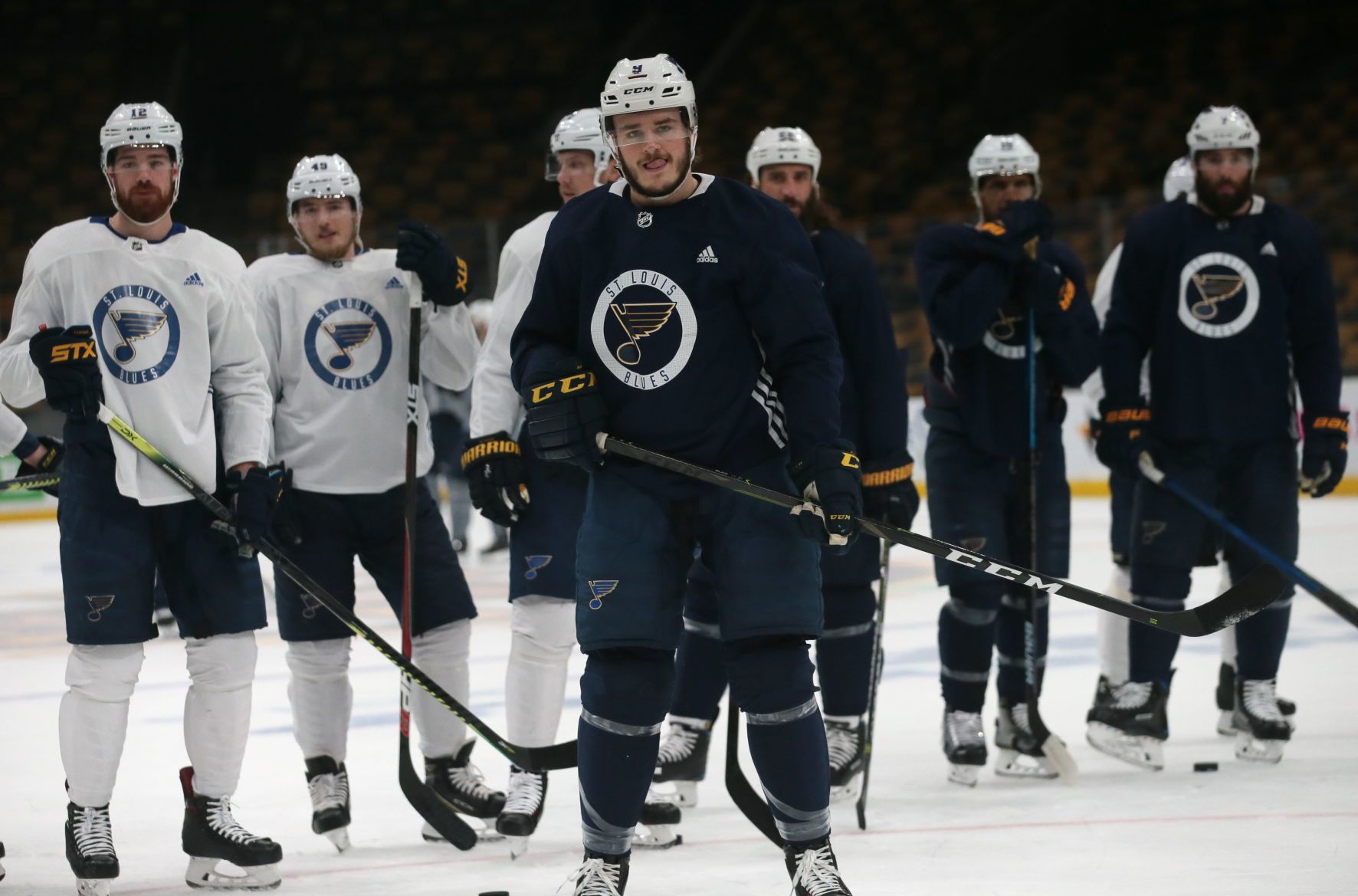 Blues practice at the TD Garden